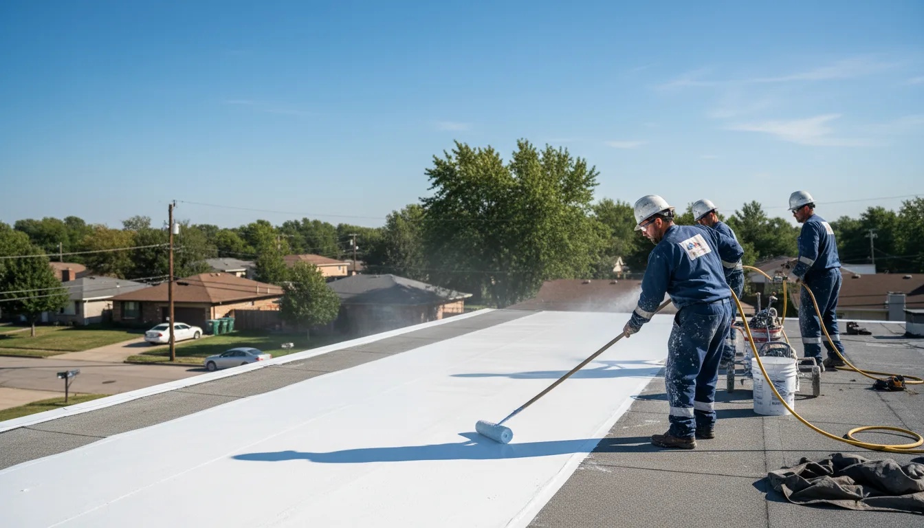 Commercial roof coating in Meshoppen, PA near me